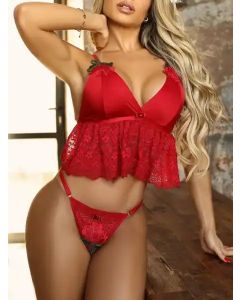   Backless Tops & Panty Sexy Lingerie Size XL & L