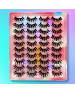 20 Pairs of Natural 3D Faux  Lashes 