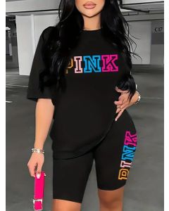 Pink Two-piece Set Size 2 til 14