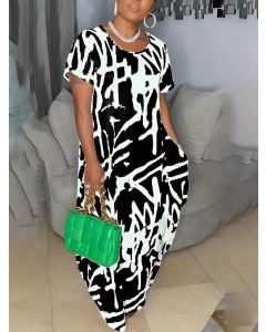 Plus Size Casual Dress, Women's Plus Stretch Maxi Dress Size 2x