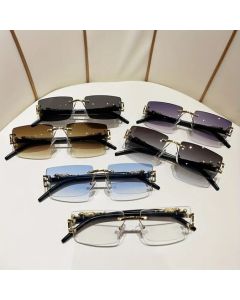 6pcs Men's Classic Casual Rimless glasses