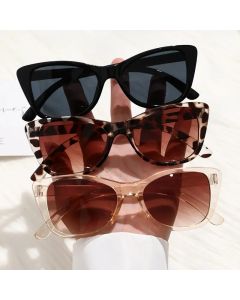 3pcs Casual Cat Eye Sunglasses For Women