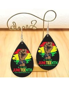 1pair, Pride Black History Month Water Drop Dangle Earrings